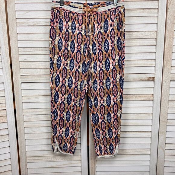 Anthropologie Pilcro Ikat Cropped Pants 26p - Picture 2 of 9
